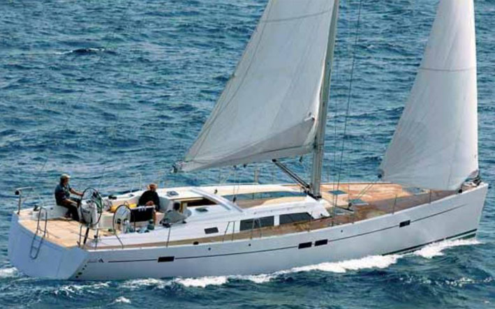 Hanse 540, barca a vela, golfo di Napoli, Napoli