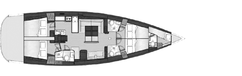 Beneteau Oceanis 54, barca a vela,  golfo di Napoli, Napoli
