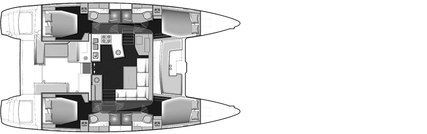 Lagoon 450, barca a vela, Isole Pontine